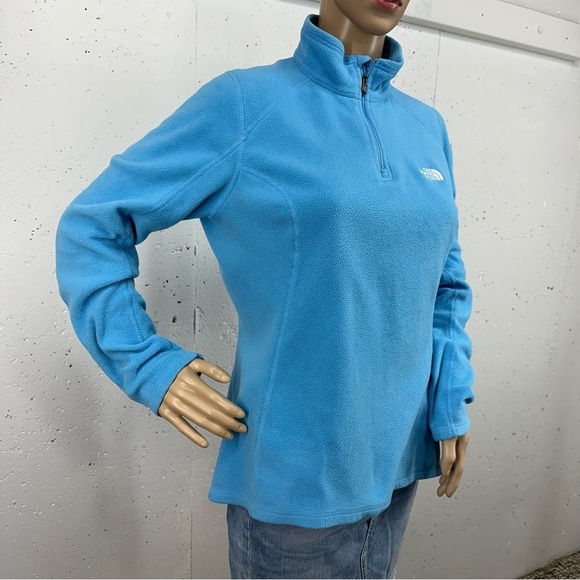 The North Face Women’s Medium TKA 100 Sky Blue Lightweight Fleece Pullov… - Picture 3 of 16